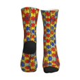 thumbnail image 2 of Unisex Autism Awareness Puzzle Piece Art Novelty Ankle Socks Colorful ComfortSoft Lightweight Sports Athletic Socks, 2 of 7