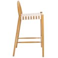 thumbnail image 6 of SAFAVIEH Rhyan Rectangle Mid Back Counter Stool, White/Natural, 6 of 13
