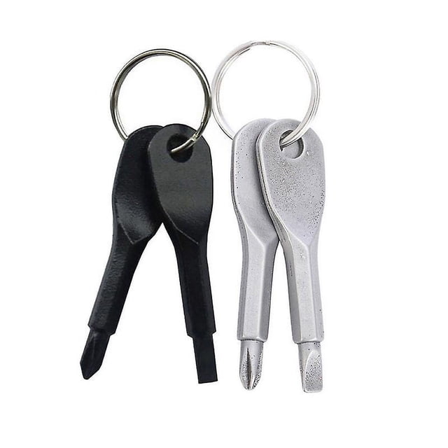8pcs Destornillador portátil multifunción Destornillador multifuncional Combinación Herramienta de llave portátil para exteriores Destornillador de acero inoxidable Pendan