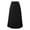 *Black, variant on U Women's High Waist Pleated Long Skirt,Casual Solid Color Flared Maxi Skirt Pink,Womens Plus XL