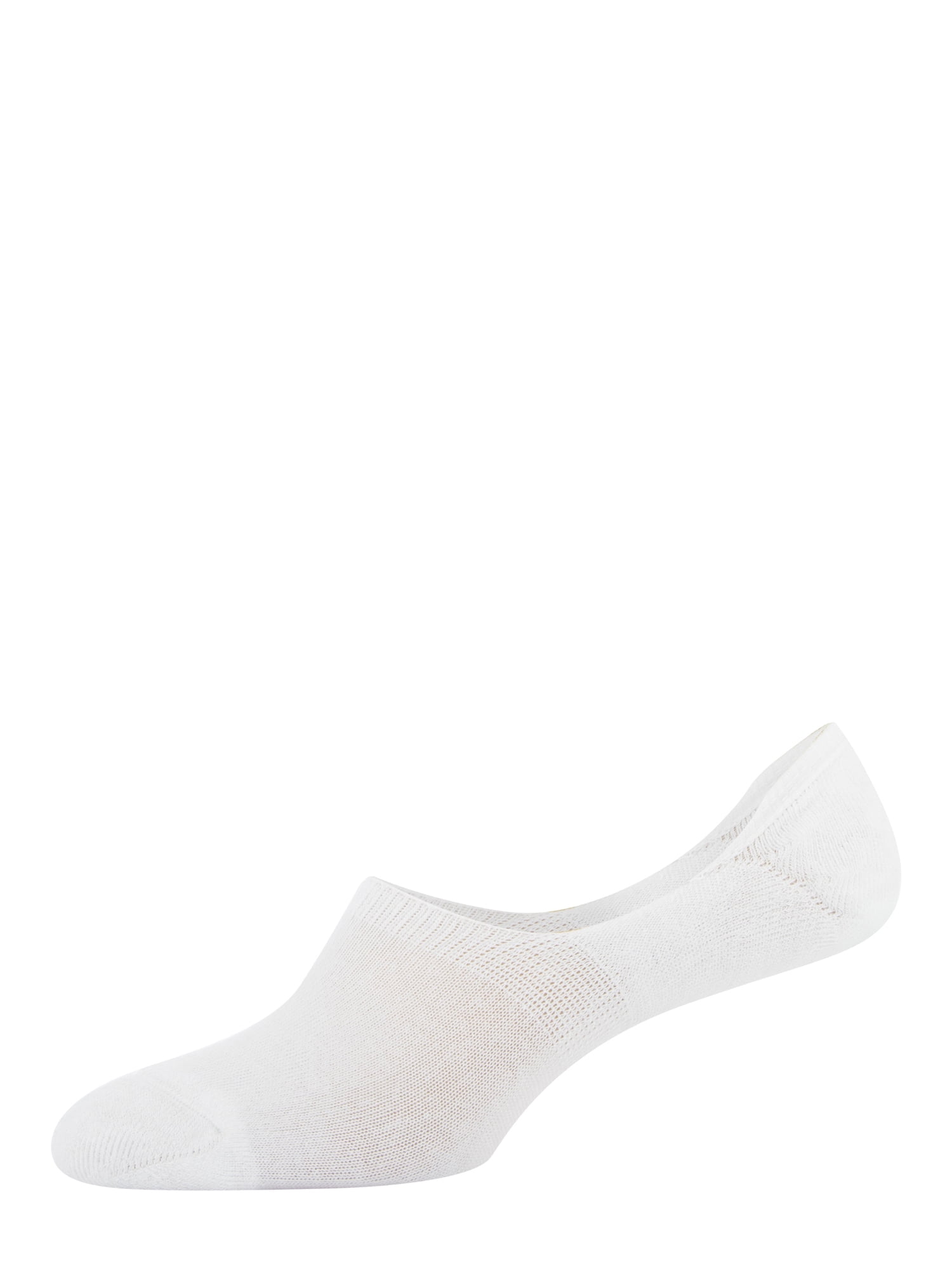 Peds Women's Cushion Heel High Cut Liner Socks, Shoe Sizes 5-10 and 8-12, 6 Pairs