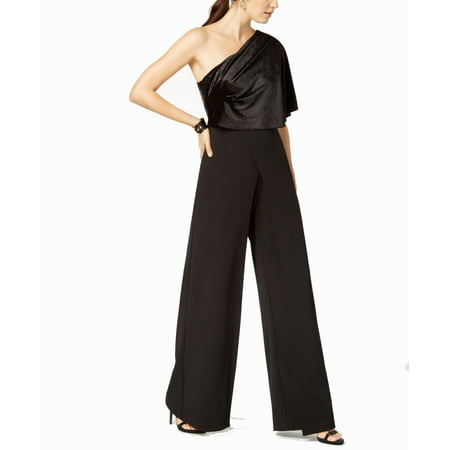 Adrianna Papell Jumpsuits & Rompers - Womens Petite Velvet Overlay Wide ...