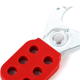 thumbnail image 5 of 4 piezas de candado de seguridad con cierre de seguridad y etiquetado, candado de acero y nailon para equipos industriales, 5 of 8