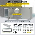 thumbnail image 6 of VEVOR Electrical Enclosure, 12'' x 12'' x 8'', UL Certified NEMA 4 Outdoor Enclosure, IP65 Waterproof & Dustproof Cold-Rolled Carbon Steel Hinged Junction Box for Outdoor Indoor Use, with Rain Hood, 6 of 9