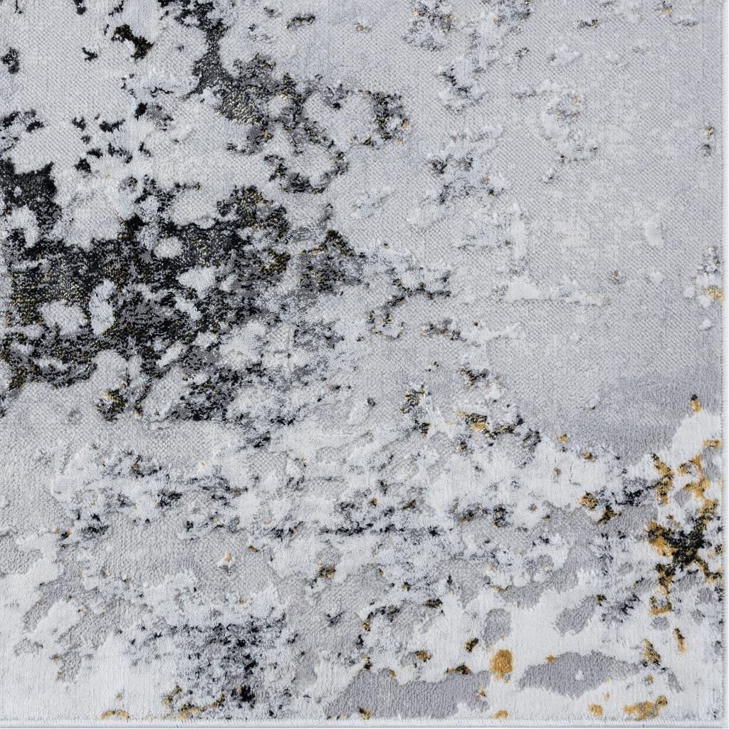 Luxe Weavers Modern Abstract Design Anthracite 8x10 Area Rug for Bedroom or Living Room