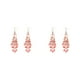 thumbnail image 4 of Qarigey Pendientes bohemios de aleación, regalos para mujeres y gotas seguras para la piel, cuentas coloridas para las orejas, pendientes Melon rojo 2Conjunto, 4 of 6