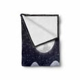 thumbnail image 2 of Northwoods Soft Flannel Fleece Blanket, Snowfall at Midnight Spruce Pine Trees Among the Hills Dark Forest, Cozy Plush for Indoor and Outdoor Use, 50" x 60", Indigo Lilac Pale Grey, by Ambesonne, 2 of 6