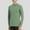 Green, variant on Goodtrade8 Tight Plus Size Tops for Men Athletic Dry and Fit Long Sleeve Crew Neck Gray Solid Color Mens Shirts Plus Size