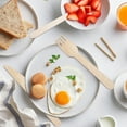 thumbnail image 4 of Verdelife 360 Count Disposable Cutlery Eco Friendly Biodegradable 120 Wooden Knife 120 Wooden Fork 120 Wooden Spoon Mixed Box, 4 of 7