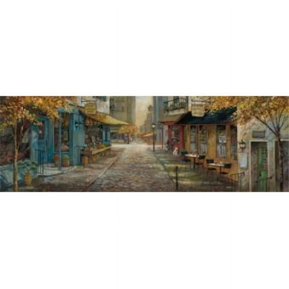 Embracing City Charm Poster Print by Ruane Manning, 12 x 36 - Large