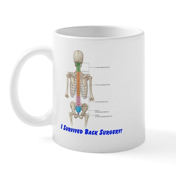 CafePress - I Survived Back Surgery! Mug - 11 oz Ceramic Mug - Novelty Coffee Tea Cup