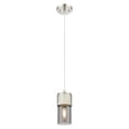 thumbnail image 2 of 428-1P-BK-G428-7SM Innovations Lighting Bolivar - 1 Light Cord Hung Pendant-4.75 Inch Wide and 7 Inch Tall-Matte Black Finish-Light Smoke Glass Color, 2 of 5