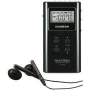 Sangean Portable AM/FM Radio, Black, DT180BLK