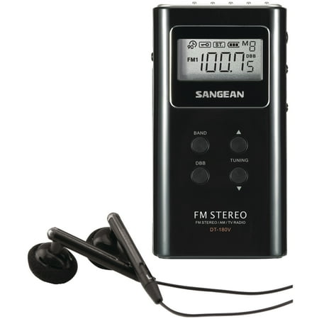 UPC: 0729288049180 | Sangean Portable AM/FM Radio  Black  DT180BLK