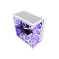 thumbnail image 4 of NZXT H series H9 Flow - Mid tower - ATX - windowed side panel (tempered glass) - no power supply - matte white - USB/Audio, 4 of 8