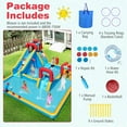 thumbnail image 4 of Costway Inflatable Water Park with Climbing Wall Boxing Post Basketball Rim Blower Excluded, 4 of 9