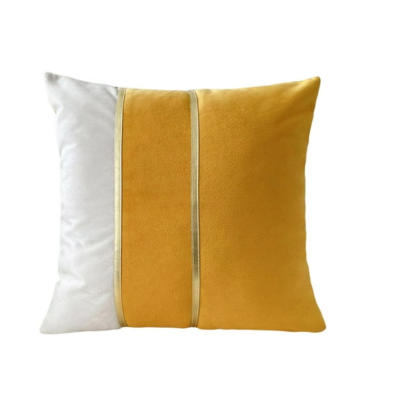 Injueey Sofá silla funda de almohada funda de cojín Protector costura decorativa funda de almohada dormitorio sala de estar asiento Hotel Decoración del hogar Oro