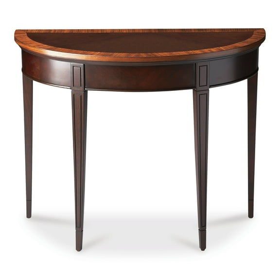 Butler Specialty Company Hampton Demilune Wood Console Table - Cherry Nouveau