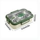 thumbnail image 3 of Fiambrera de acero inoxidable 304 | Tapa transparente | Compartimento Bento Contenedor para Oficina, Estudiantes | Calentador de alimentos calentado lleno de agua | Duradero Portátil, 3 of 8