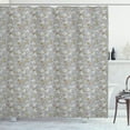 thumbnail image 1 of Ambesonne Nature Shower Curtain, Autumn Forest Leaves, 69"Wx84"L, Pale Grey and Multicolor, 1 of 3