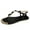 Black, variant on OAVQHLG3B Women's Breathable Lightweight Flat Buckle Sandals With Toes And Ankle Straps Shoes