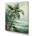 thumbnail image 2 of Designart "Tranquil Palms By The Beachside" Palms & Palm Trees Wall Art Living Room, 2 of 7