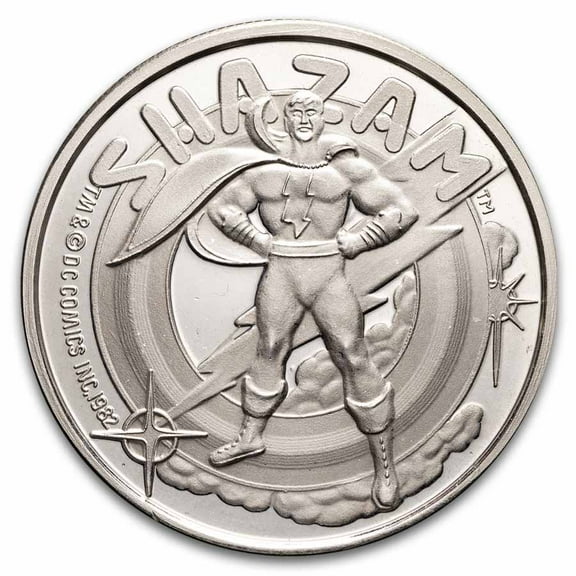 1 oz Silver Round - Cartoon Celebrities (Shazam)