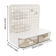 thumbnail image 2 of Hemoton Desk Pegboard Organizer With Adjustable Storage Box Wall-Mounted Pegboard Stationery Organizer For Office Supplies And Home Desk Organization, 2 of 8