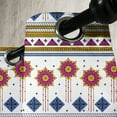thumbnail image 3 of Ambesonne Tribal Grommet Curtain, Mayan Folkloric Cultural, 50" x 84", Blue Pale Coffee Fuchsia, 3 of 6