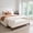 Ivory, variant on YWEN End of Bed Bench for Bedroom, 51'' Boucle Full Size Bench for Entryway, Hallway, Cloakroom, Window Bench