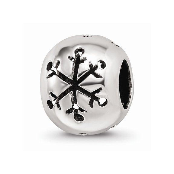 925 Sterling Silver Reflections Cutout Snowflake Bead