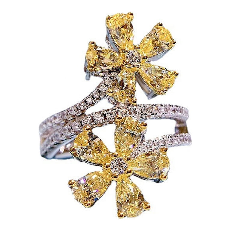 Bague En Argent 925 Fleur Avec Pierre Turquoise - Taille 55 - Occasion - Créateur