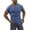Blue, variant on Men'S Tee Shirt Breathable Fast Dry V Neck Casual Short Sleeved Summer Knit T Shirts Sun Protection Man Tshirt For Hot Weather
