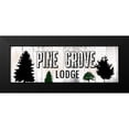 thumbnail image 2 of Lewis, Sheldon 14x7 Black Modern Framed Museum Art Print Titled - Pine Grove Lodge, 2 of 5