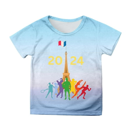

MQLKF Shirts For Teen Kids Girls Child Short Sleeve Tie Dye T Shirt Trendy Girls Fans Gift Tops Beautiful Comfortable Girls Tee