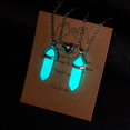 thumbnail image 5 of 2pcs Luminous Hexagonal Pendants Magnet Necklace Matching Heart Charm Jewelry--Blue green-Product code 42787 Blue green, 5 of 5