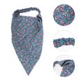 thumbnail image 3 of Unique Bargains Women's 1pc Floral Soft Breathable Headwrap Navy Blue, Orange, 3 of 6