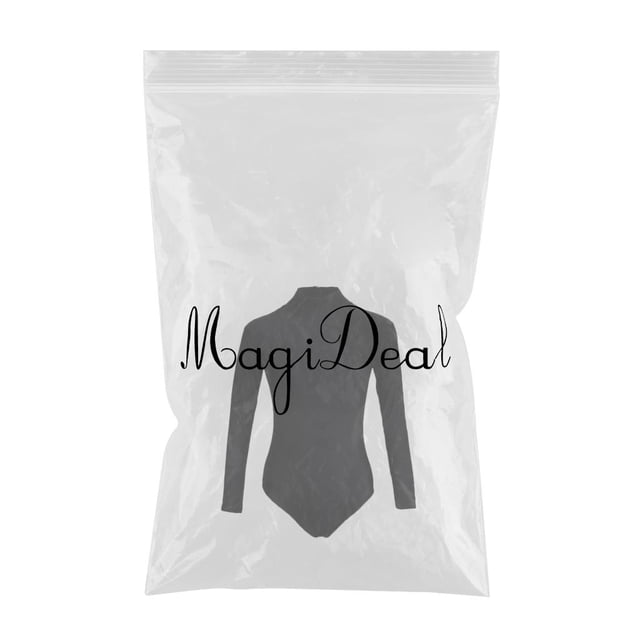 Trajes de Baño Una Pieza Mujer Cremallera Posterior Seguridad Erupciones Manga 2XL Sunnimix bodysuits de mujer