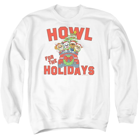 Paw Patrol Howl For The Christmas Holidays Unisex Adult Crewneck Sweatshirt