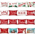 thumbnail image 7 of Christmas Cartoon Printed Waist Pillow 2022 Holiday Decoration Pillowcase Home Living Room Cushion Cover, 7 of 7