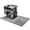 Gray, variant on Silicone Coffee Maker Mat for Nin ja Luxe Espresso Coffee Machine ES601/ES701 & Suitable for Breville Barista Express & Delonghi - 23"x15" Large Anti-Slip Heat-Resistant Bar Mat (Black)