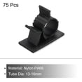 thumbnail image 3 of Uxcell 75Pcs Cable Management Clips, 13-16mm Dia Self Adhesive Nylon Wire Holder, Adjustable Organizer Clamp, Black, 3 of 5