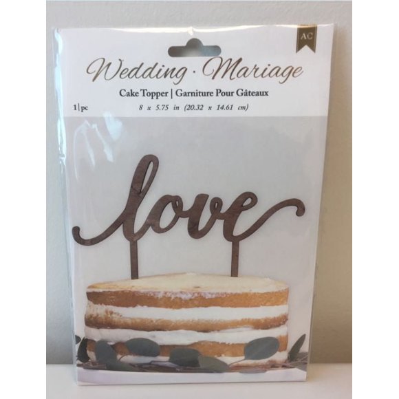 American Crafts LOVE Cake Topper