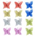 thumbnail image 1 of Coxeer Christmas Butterflies Decor Hollow 12PCS DIY Craft Butterfly Xmas Tree Ornament, 1 of 10