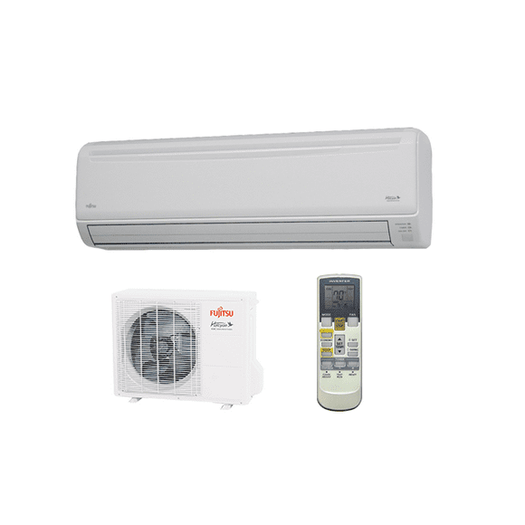 Fujitsu RLB Series, 24RLB Model, Entry Level 24,000 BTU, Halcyon™ Wall Mounted Single Zone Mini Split Ductless Heat Pump, Up to 19.0 SEER Outdoor Unit + Indoor/Wall Unit