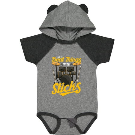 

Inktastic Drummer Funny Drum Music Quote Gift Baby Boy or Baby Girl Bodysuit