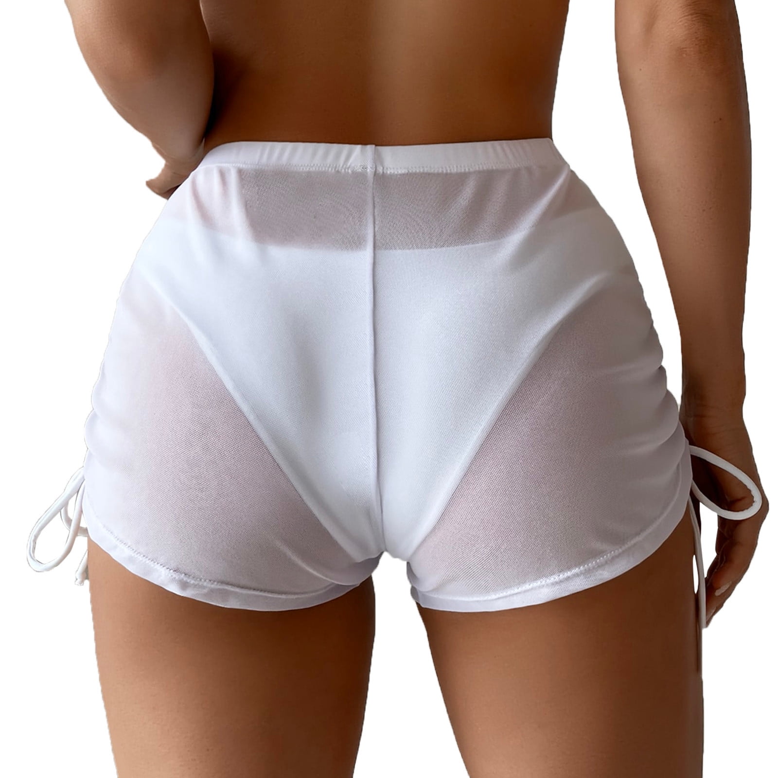 Aayomet Bikinis For Women Women Sheer Mesh Cover Up Shorts Beach Cover