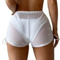 thumbnail image 3 of MSJUHEG Beach Cover Up Skirt,Wrap Skirt,Sarong Wraps for Women,Sheer Short Skirt,Swimsuit Scarf,Beach Sarong,Swimsuit Coverup for Women White XL, 3 of 8