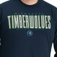 thumbnail image 4 of Men's G-III Sports by Carl Banks Navy Minnesota Timberwolves Adaptive Printed Mesh Effect Long Sleeve T-Shirt, 4 of 5