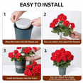 thumbnail image 6 of Artificial Geraniums for Outdoors 2 Pack Potted Faux Plants UV Resistant Realistic Topiaries Greenery for Garden Porch Patio Yard Indoor, 6 of 6